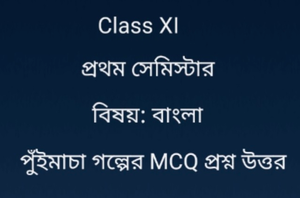 পুঁইমাচা গল্পের MCQ প্রশ্ন উত্তর