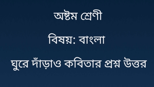 ঘুরে দাঁড়াও কবিতার প্রশ্ন উত্তর